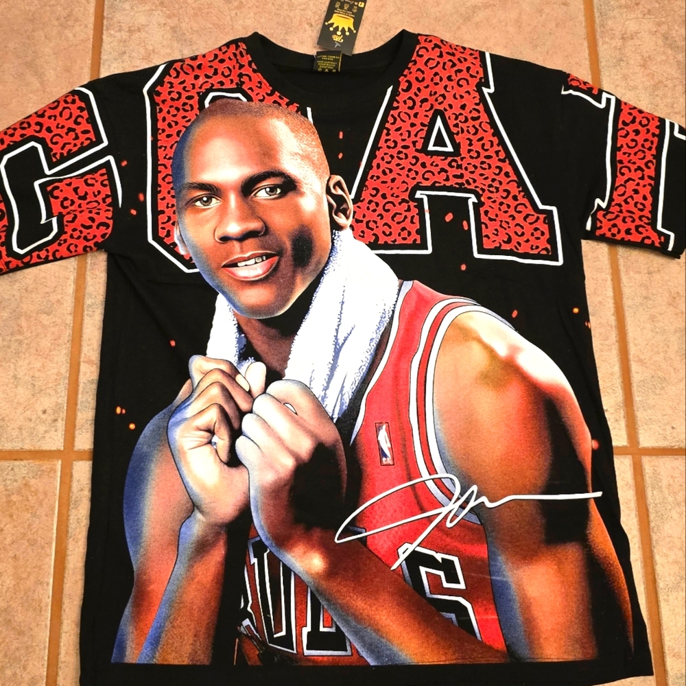 Jordan Black and Red GOAT T-Shirt